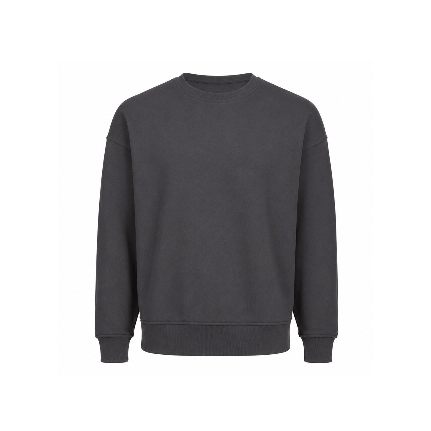 Basic Oversized Sweater Dark grey voorkant