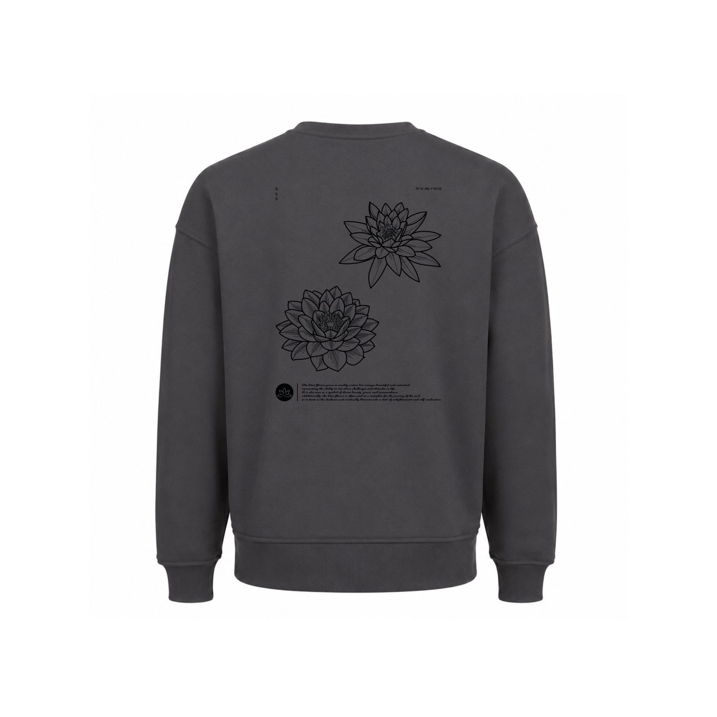 Basic Oversized Sweater Dark grey