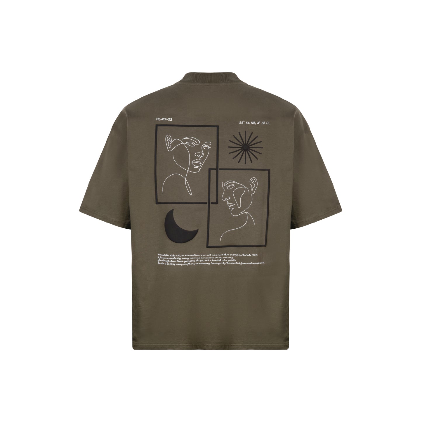 Oversized T-shirt minimal art